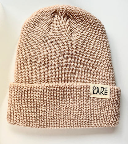 light brown Winter toque hat