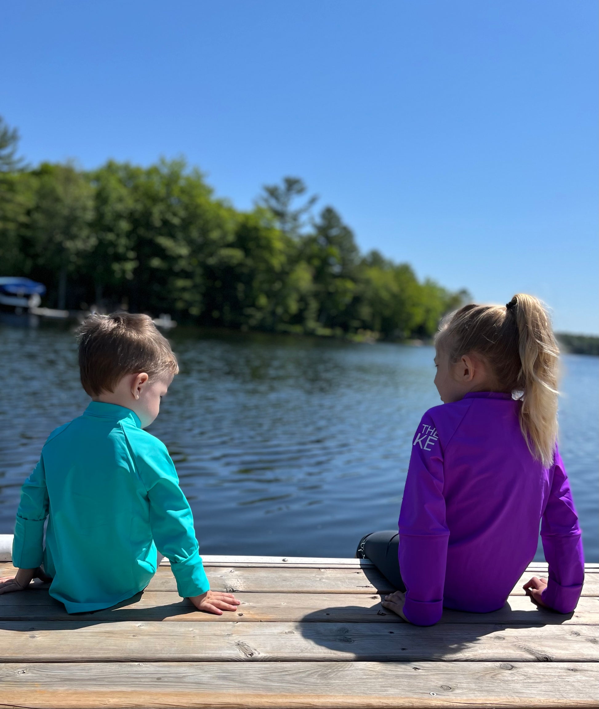 UPF 50+ Kids No Worries Swim & Sun Shirts Made In Canada – Sun Safe On The  Lake